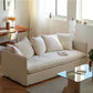 Loose Back Linen Square Arm Sofa with Slipcovered for Apartment and Living Room 78.7"L x 31.5"W x 29.5"H Clearhalo 'furn' 'furn_sofas' 'Furniture' 'furniture_sofas' 'kitchen' 'kitchen_sofas' 'Living Room Furniture' 'Sofa' 'sofas' 4591849