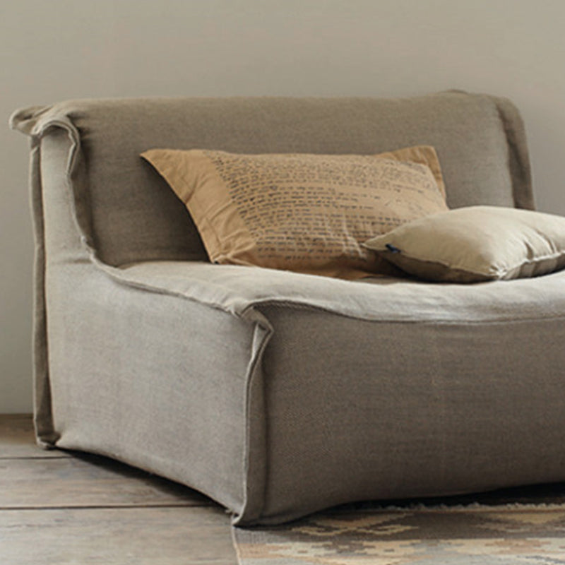 Linen Armless Sofa Tight Back 33"W Modern Sofa for Living Room Clearhalo 'furn' 'furn_sofas' 'Furniture' 'furniture_sofas' 'kitchen' 'kitchen_sofas' 'Living Room Furniture' 'Sofa' 'sofas' 4591873