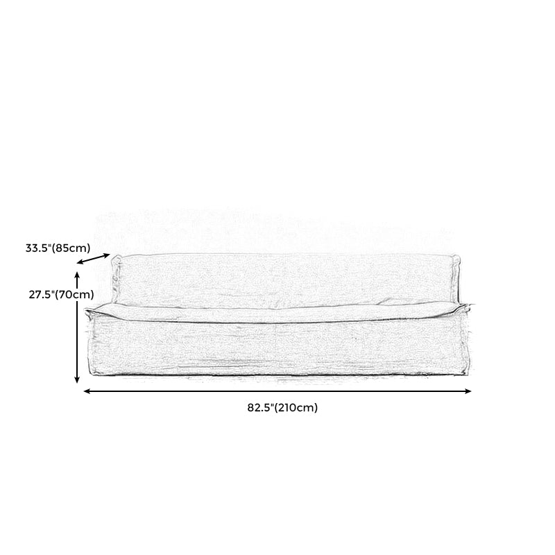 Linen Armless Sofa Tight Back 33"W Modern Sofa for Living Room Clearhalo 'furn' 'furn_sofas' 'Furniture' 'furniture_sofas' 'kitchen' 'kitchen_sofas' 'Living Room Furniture' 'Sofa' 'sofas' 4591878