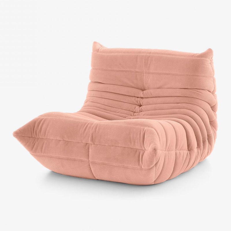 Ultra-Modern Single Cushion Seat Tight Back Sofa 27.6"High Tuxedo Arm Sofa Light Pink Clearhalo 'furn' 'furn_sofas' 'Furniture' 'furniture_sofas' 'kitchen' 'kitchen_sofas' 'Living Room Furniture' 'Sofa' 'sofas' 4591887