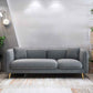 Tight Back Square Arm Ultra-Modern Sofa with Hair Pin Legs for Apartment Grey Velvet Clearhalo 'furn' 'furn_sofas' 'Furniture' 'furniture_sofas' 'kitchen' 'kitchen_sofas' 'Living Room Furniture' 'Sofa' 'sofas' 4591919