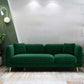 Tight Back Square Arm Ultra-Modern Sofa with Hair Pin Legs for Apartment Green Velvet Clearhalo 'furn' 'furn_sofas' 'Furniture' 'furniture_sofas' 'kitchen' 'kitchen_sofas' 'Living Room Furniture' 'Sofa' 'sofas' 4591924