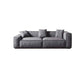 Tight Back Faux Leather Square Arm Sofa with Stain Resistant and Wear Resistance 83"L x 39"W x 27.5"H Grey Clearhalo 'furn' 'furn_sofas' 'Furniture' 'furniture_sofas' 'kitchen' 'kitchen_sofas' 'Living Room Furniture' 'Sofa' 'sofas' 4591955