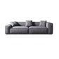 Tight Back Faux Leather Square Arm Sofa with Stain Resistant and Wear Resistance 102"L x 39"W x 27.5"H Grey Clearhalo 'furn' 'furn_sofas' 'Furniture' 'furniture_sofas' 'kitchen' 'kitchen_sofas' 'Living Room Furniture' 'Sofa' 'sofas' 4591965