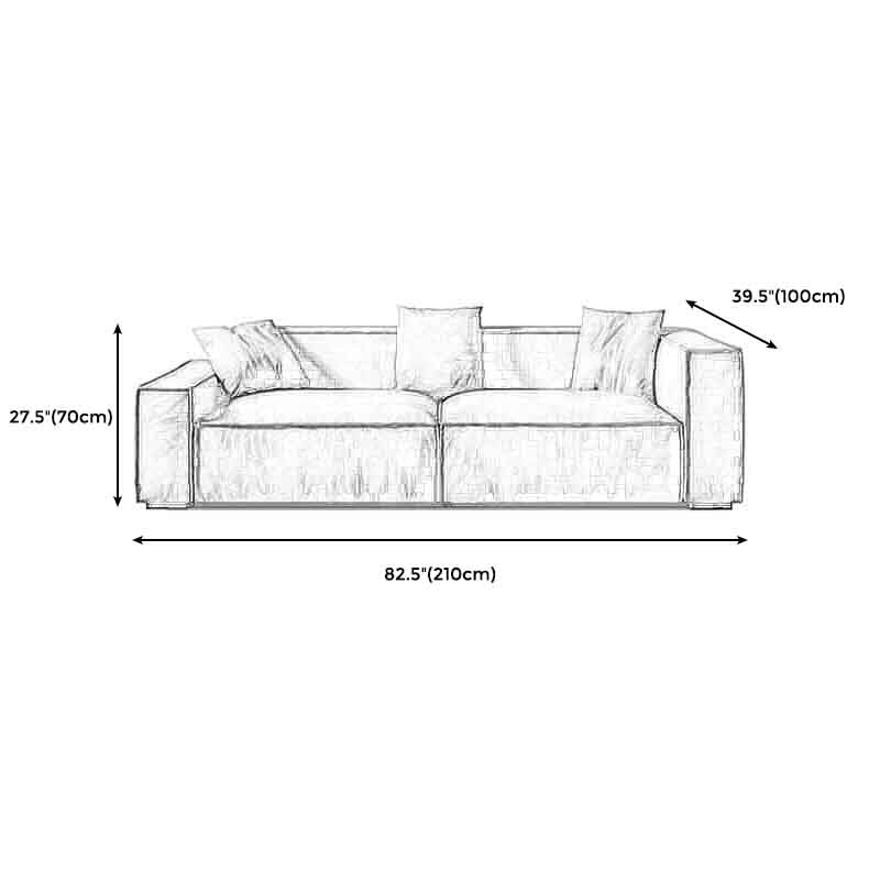 Tight Back Faux Leather Square Arm Sofa with Stain Resistant and Wear Resistance Clearhalo 'furn' 'furn_sofas' 'Furniture' 'furniture_sofas' 'kitchen' 'kitchen_sofas' 'Living Room Furniture' 'Sofa' 'sofas' 4591978