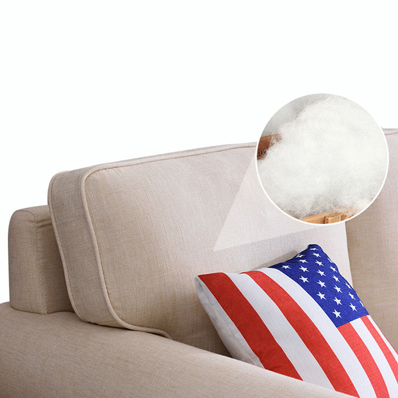 Modern Rolled Arm Standard Sofa with Loose Back Sofa for Apartment, Living Room Clearhalo 'furn' 'furn_sofas' 'Furniture' 'furniture_sofas' 'kitchen' 'kitchen_sofas' 'Living Room Furniture' 'Sofa' 'sofas' 4592019