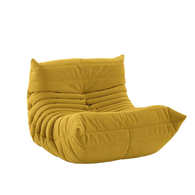 Ultra-Modern Single Seat Biscuit Back Sofa 35.43"D x 39.37"W x 27.6"H Armless Sofa Ginger Clearhalo 'furn' 'furn_sofas' 'Furniture' 'furniture_sofas' 'kitchen' 'kitchen_sofas' 'Living Room Furniture' 'Sofa' 'sofas' 4592026