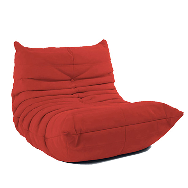 Ultra-Modern Single Seat Biscuit Back Sofa 35.43"D x 39.37"W x 27.6"H Armless Sofa Red Clearhalo 'furn' 'furn_sofas' 'Furniture' 'furniture_sofas' 'kitchen' 'kitchen_sofas' 'Living Room Furniture' 'Sofa' 'sofas' 4592031