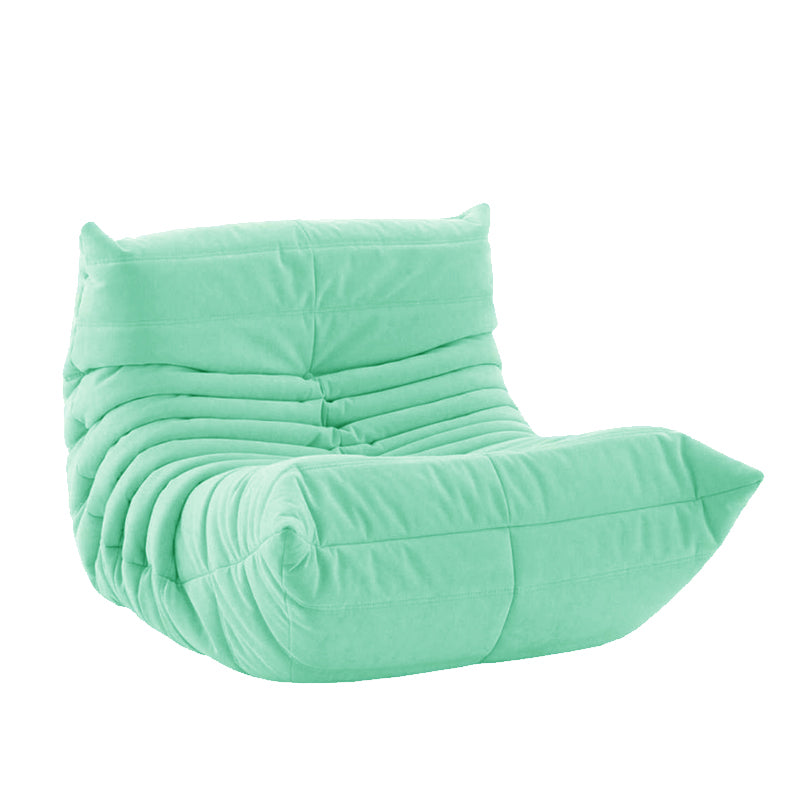 Ultra-Modern Single Seat Biscuit Back Sofa 35.43"D x 39.37"W x 27.6"H Armless Sofa Mint Green Clearhalo 'furn' 'furn_sofas' 'Furniture' 'furniture_sofas' 'kitchen' 'kitchen_sofas' 'Living Room Furniture' 'Sofa' 'sofas' 4592036