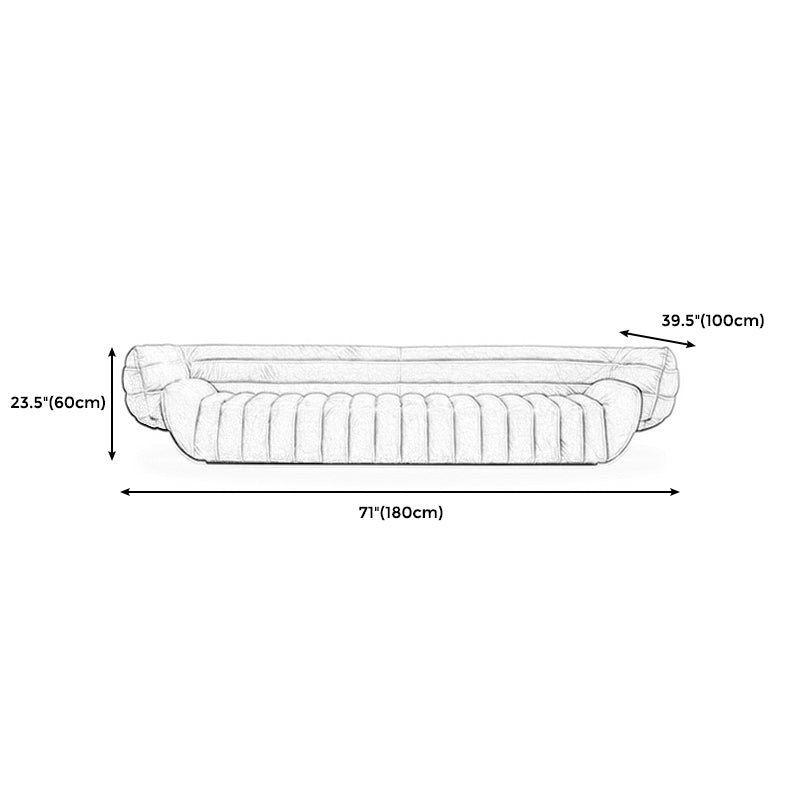 Transitional Modern Biscuit Back Sofa 23.62"High Velvet Tuxedo Arm Chesterfield Sofa Clearhalo 'furn' 'furn_sofas' 'Furniture' 'furniture_sofas' 'kitchen' 'kitchen_sofas' 'Living Room Furniture' 'Sofa' 'sofas' 4592047