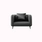 Office Modern Tuxedo Arm Sofa with Bolster Pillows for Bonus Room, Living Room 31.5"L x 29.5"W x 29.5"H Grey Clearhalo 'furn' 'furn_sofas' 'Furniture' 'furniture_sofas' 'kitchen' 'kitchen_sofas' 'Living Room Furniture' 'Sofa' 'sofas' 4592055