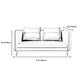 Office Modern Tuxedo Arm Sofa with Bolster Pillows for Bonus Room, Living Room Clearhalo 'furn' 'furn_sofas' 'Furniture' 'furniture_sofas' 'kitchen' 'kitchen_sofas' 'Living Room Furniture' 'Sofa' 'sofas' 4592071