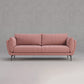 Velvet Pillow Top Arm Settee with Loose Back for Living Room and Apartment Red Clearhalo 'furn' 'furn_sofas' 'Furniture' 'furniture_sofas' 'kitchen' 'kitchen_sofas' 'Living Room Furniture' 'Sofa' 'sofas' 4592079