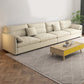 Beach Biscuit Back Standard Sofa 27.6"High Pillow Top Arm Sofa, Beige 110"L x 35.5"W x 27.5"H Clearhalo 'furn' 'furn_sofas' 'Furniture' 'furniture_sofas' 'kitchen' 'kitchen_sofas' 'Living Room Furniture' 'Sofa' 'sofas' 4592101