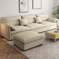 Beach Biscuit Back Standard Sofa 27.6"High Pillow Top Arm Sofa, Beige 94.5"L x 35.5"W x 27.5"H Clearhalo 'furn' 'furn_sofas' 'Furniture' 'furniture_sofas' 'kitchen' 'kitchen_sofas' 'Living Room Furniture' 'Sofa' 'sofas' 4592102