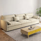 Beach Biscuit Back Standard Sofa 27.6"High Pillow Top Arm Sofa, Beige 83"L x 35.5"W x 27.5"H Clearhalo 'furn' 'furn_sofas' 'Furniture' 'furniture_sofas' 'kitchen' 'kitchen_sofas' 'Living Room Furniture' 'Sofa' 'sofas' 4592104
