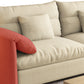 Beach Biscuit Back Standard Sofa 27.6"High Pillow Top Arm Sofa, Beige Clearhalo 'furn' 'furn_sofas' 'Furniture' 'furniture_sofas' 'kitchen' 'kitchen_sofas' 'Living Room Furniture' 'Sofa' 'sofas' 4592109