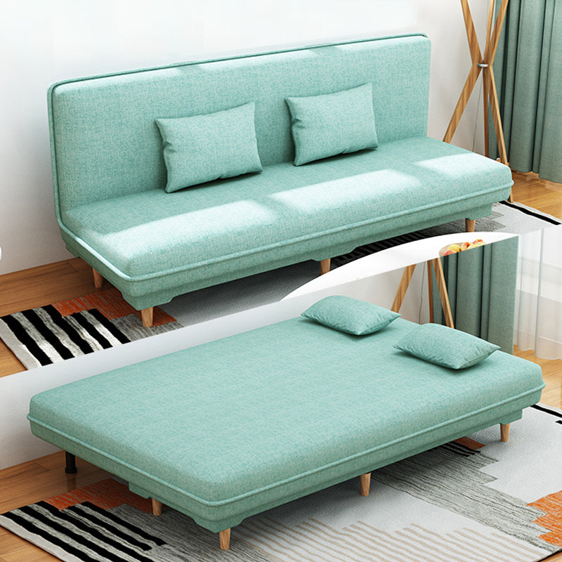 Contemporary Tight Back Convertible Sleeper Sofa for Bonus Room Mint Green Clearhalo 'furn' 'furn_sofas' 'Furniture' 'furniture_sofas' 'kitchen' 'kitchen_sofas' 'Living Room Furniture' 'Sofa' 'sofas' 4592141
