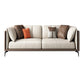Transitional Modern Cushions Sofa 27.6"High Pillow Top Arm Sofa, Beige Clearhalo 'furn' 'furn_sofas' 'Furniture' 'furniture_sofas' 'kitchen' 'kitchen_sofas' 'Living Room Furniture' 'Sofa' 'sofas' 4592152
