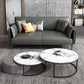 Black Industrial Sofa with Bolster Pillows 31.5"High Square Arm Sofa Clearhalo 'furn' 'furn_sofas' 'Furniture' 'furniture_sofas' 'kitchen' 'kitchen_sofas' 'Living Room Furniture' 'Sofa' 'sofas' 4592185