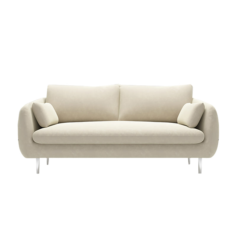 Modern Standard Cushions Sofa 25.5"W Square Arm Sofa with Bolster Pillows for Living Room Clearhalo 'furn' 'furn_sofas' 'Furniture' 'furniture_sofas' 'kitchen' 'kitchen_sofas' 'Living Room Furniture' 'Sofa' 'sofas' 4592347