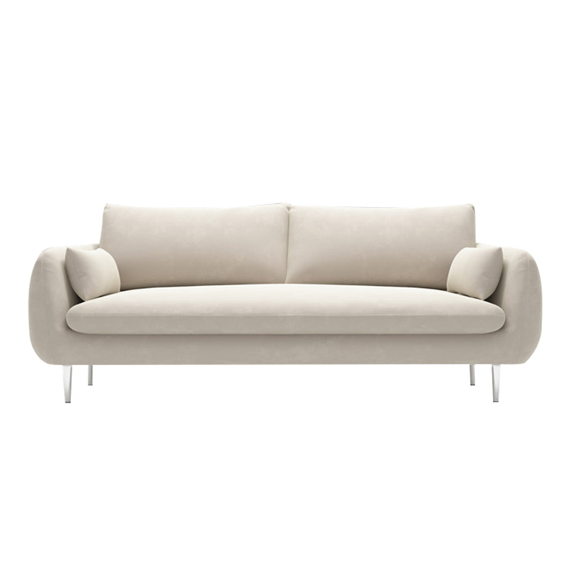 Modern Standard Cushions Sofa 25.5"W Square Arm Sofa with Bolster Pillows for Living Room Clearhalo 'furn' 'furn_sofas' 'Furniture' 'furniture_sofas' 'kitchen' 'kitchen_sofas' 'Living Room Furniture' 'Sofa' 'sofas' 4592348