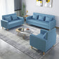 28.35" H Linen Square Arm Modern Sofa with Tight Back Slipcovered Sofa Clearhalo 'furn' 'furn_sofas' 'Furniture' 'furniture_sofas' 'kitchen' 'kitchen_sofas' 'Living Room Furniture' 'Sofa' 'sofas' 4592358