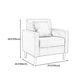 28.35" H Linen Square Arm Modern Sofa with Tight Back Slipcovered Sofa Clearhalo 'furn' 'furn_sofas' 'Furniture' 'furniture_sofas' 'kitchen' 'kitchen_sofas' 'Living Room Furniture' 'Sofa' 'sofas' 4592376