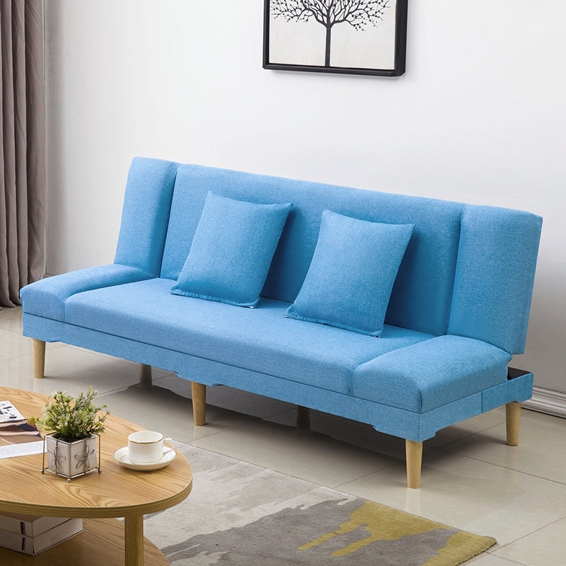 29.53" H Armless Modern Convertible Sofa with Tight Back Sofa for Living Room, Apartment