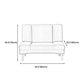 29.53" H Armless Modern Convertible Sofa with Tight Back Sofa for Living Room, Apartment