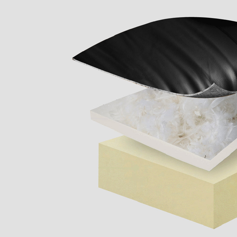 Genuine Leather Classic Industrial Sofa 33.46"High Square Arm Sofa & Bolster Pillows Clearhalo 'furn' 'furn_sofas' 'Furniture' 'furniture_sofas' 'kitchen' 'kitchen_sofas' 'Living Room Furniture' 'Sofa' 'sofas' 4592436