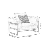 Genuine Leather Classic Industrial Sofa 33.46"High Square Arm Sofa & Bolster Pillows Clearhalo 'furn' 'furn_sofas' 'Furniture' 'furniture_sofas' 'kitchen' 'kitchen_sofas' 'Living Room Furniture' 'Sofa' 'sofas' 4592442