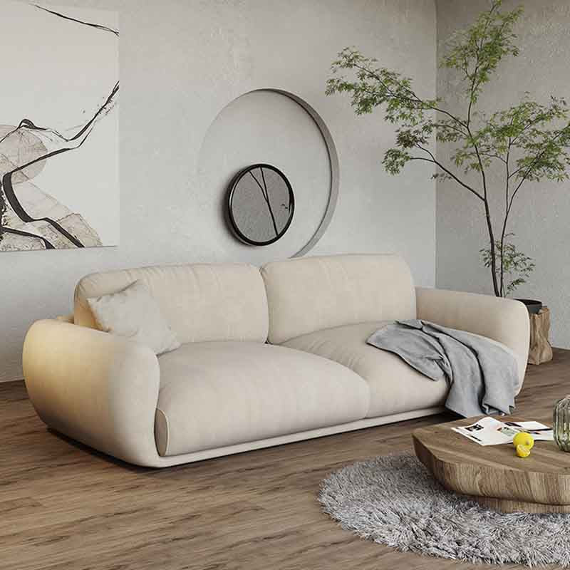 Square Arm Loose Back Sofa 39"W Modern Sofa for Living Room Clearhalo 'furn' 'furn_sofas' 'Furniture' 'furniture_sofas' 'kitchen' 'kitchen_sofas' 'Living Room Furniture' 'Sofa' 'sofas' 4592482