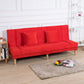 29.53" H Armless Sofa Bed with Tight Back Sofa for Living Room, Apartment Red Suede Clearhalo 'furn' 'furn_sofas' 'Furniture' 'furniture_sofas' 'kitchen' 'kitchen_sofas' 'Living Room Furniture' 'Sofa' 'sofas' 4592501