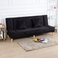 29.53" H Armless Sofa Bed with Tight Back Sofa for Living Room, Apartment Black Suede Clearhalo 'furn' 'furn_sofas' 'Furniture' 'furniture_sofas' 'kitchen' 'kitchen_sofas' 'Living Room Furniture' 'Sofa' 'sofas' 4592504