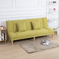 29.53" H Armless Sofa Bed with Tight Back Sofa for Living Room, Apartment Lemon Yellow Linen Blend Clearhalo 'furn' 'furn_sofas' 'Furniture' 'furniture_sofas' 'kitchen' 'kitchen_sofas' 'Living Room Furniture' 'Sofa' 'sofas' 4592507