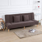 29.53" H Armless Sofa Bed with Tight Back Sofa for Living Room, Apartment Grey Suede Clearhalo 'furn' 'furn_sofas' 'Furniture' 'furniture_sofas' 'kitchen' 'kitchen_sofas' 'Living Room Furniture' 'Sofa' 'sofas' 4592519