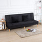 29.53" H Armless Sofa Bed with Tight Back Sofa for Living Room, Apartment Black Linen Blend Clearhalo 'furn' 'furn_sofas' 'Furniture' 'furniture_sofas' 'kitchen' 'kitchen_sofas' 'Living Room Furniture' 'Sofa' 'sofas' 4592527