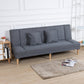 29.53" H Armless Sofa Bed with Tight Back Sofa for Living Room, Apartment Dark Gray Linen Blend Clearhalo 'furn' 'furn_sofas' 'Furniture' 'furniture_sofas' 'kitchen' 'kitchen_sofas' 'Living Room Furniture' 'Sofa' 'sofas' 4592531