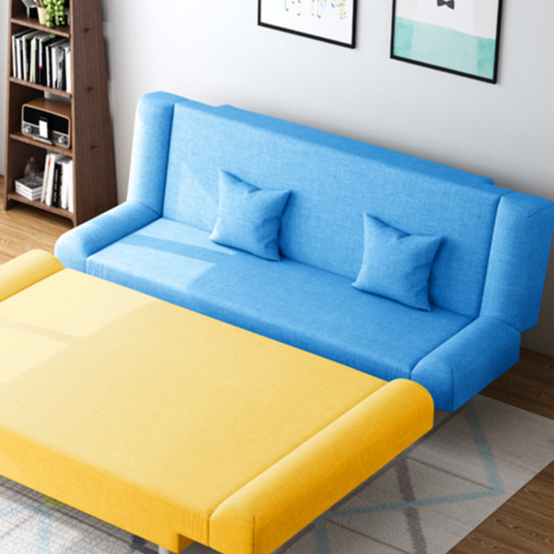 29.53" H Linen Armless Sofa with Tight Back Convertible Sofa for Living Room, Apartment Clearhalo 'furn' 'furn_sofas' 'Furniture' 'furniture_sofas' 'kitchen' 'kitchen_sofas' 'Living Room Furniture' 'Sofa' 'sofas' 4592541