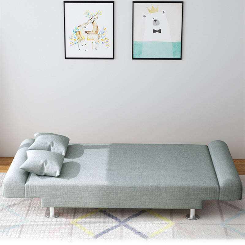 29.53" H Linen Armless Sofa with Tight Back Convertible Sofa for Living Room, Apartment Clearhalo 'furn' 'furn_sofas' 'Furniture' 'furniture_sofas' 'kitchen' 'kitchen_sofas' 'Living Room Furniture' 'Sofa' 'sofas' 4592544