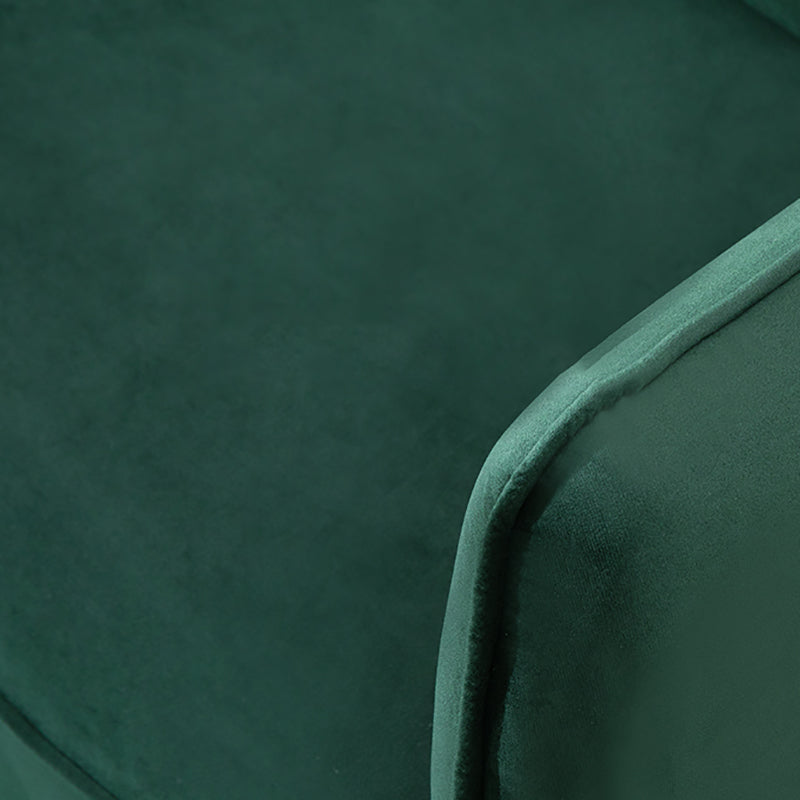 Velvet Modern Standard Tight Back Sofa 30"W Square Arm with Bolster Pillows Clearhalo 'furn' 'furn_sofas' 'Furniture' 'furniture_sofas' 'kitchen' 'kitchen_sofas' 'Living Room Furniture' 'Sofa' 'sofas' 4595859