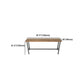 Brown Modern Style Bar Table Pine Wood and Iron Outdoor Bar Table Clearhalo 'Bar Furniture' 'Bar Tables' 'bar_tables' 'furn' 'furn_bar_tables' 'Furniture' 'furniture_bar_tables' 'Kitchen & Dining Furniture' 4598166