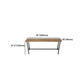Brown Modern Style Bar Table Pine Wood and Iron Outdoor Bar Table Clearhalo 'Bar Furniture' 'Bar Tables' 'bar_tables' 'furn' 'furn_bar_tables' 'Furniture' 'furniture_bar_tables' 'Kitchen & Dining Furniture' 4598169