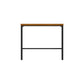 Brown Modern Style Bar Table Solid Wood and Iron Breakroom Bar Table 47.2"L x 15.7"W x 41.3"H Without Chairs Clearhalo 'Bar Furniture' 'Bar Tables' 'bar_tables' 'furn' 'furn_bar_tables' 'Furniture' 'furniture_bar_tables' 'Kitchen & Dining Furniture' 4598191
