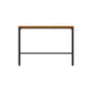 Brown Modern Style Bar Table Solid Wood and Iron Breakroom Bar Table 63"L x 15.7"W x 41.3"H Without Chairs Clearhalo 'Bar Furniture' 'Bar Tables' 'bar_tables' 'furn' 'furn_bar_tables' 'Furniture' 'furniture_bar_tables' 'Kitchen & Dining Furniture' 4598195