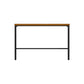 Brown Modern Style Bar Table Solid Wood and Iron Breakroom Bar Table 70.9"L x 15.7"W x 41.3"H Without Chairs Clearhalo 'Bar Furniture' 'Bar Tables' 'bar_tables' 'furn' 'furn_bar_tables' 'Furniture' 'furniture_bar_tables' 'Kitchen & Dining Furniture' 4598197