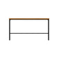 Brown Modern Style Bar Table Solid Wood and Iron Breakroom Bar Table Clearhalo 'Bar Furniture' 'Bar Tables' 'bar_tables' 'furn' 'furn_bar_tables' 'Furniture' 'furniture_bar_tables' 'Kitchen & Dining Furniture' 4598198