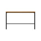 Brown Modern Style Bar Table Solid Wood and Iron Breakroom Bar Table 78.7"L x 15.7"W x 41.3"H Without Chairs Clearhalo 'Bar Furniture' 'Bar Tables' 'bar_tables' 'furn' 'furn_bar_tables' 'Furniture' 'furniture_bar_tables' 'Kitchen & Dining Furniture' 4598199