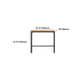 Brown Modern Style Bar Table Solid Wood and Iron Breakroom Bar Table Clearhalo 'Bar Furniture' 'Bar Tables' 'bar_tables' 'furn' 'furn_bar_tables' 'Furniture' 'furniture_bar_tables' 'Kitchen & Dining Furniture' 4598205